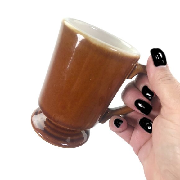 Vintage Restaurant Pedestal Coffee Mug Mid Century Diner - Picture 3 of 12